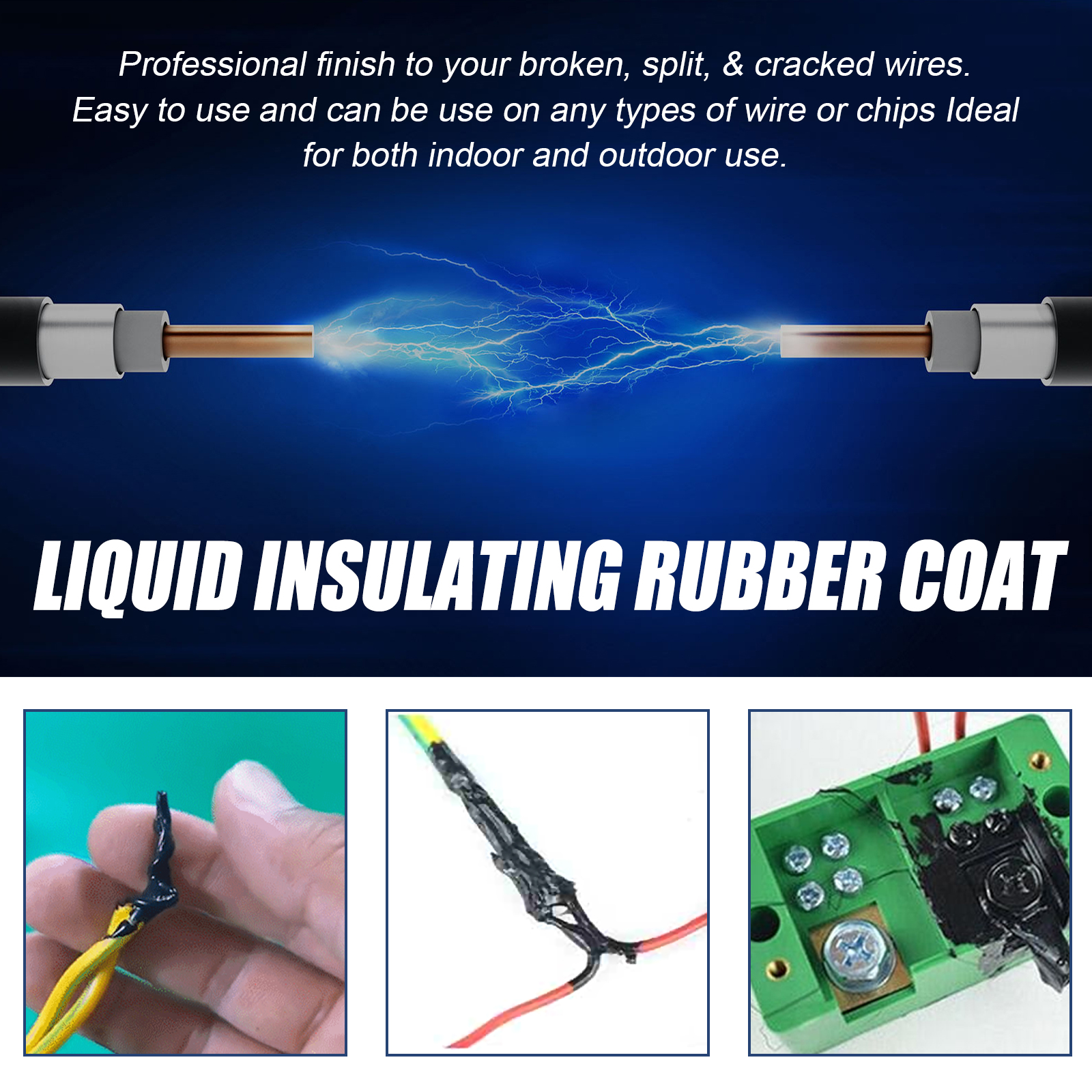 Liquid Electrical Tape Black Insulating Sealant Waterproof Circuit Board Battery Adhesive For Wiring Repair 50ml