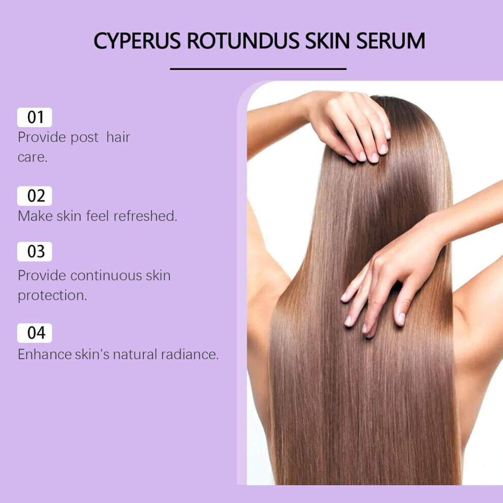 Cyperglow - Cyperus Rotundus Skin Serum, 60ml Cyperus Rotundus Oil for Hair Removal, Effective Hair Removal Solution, Natural Gentle Cyberglow Oil