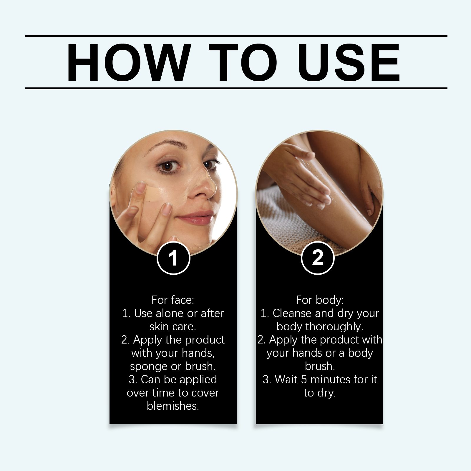 Concealer Cream For Face And Body Lightweight Coverage Hydrating Brightening Long Lasting Daily Makeup