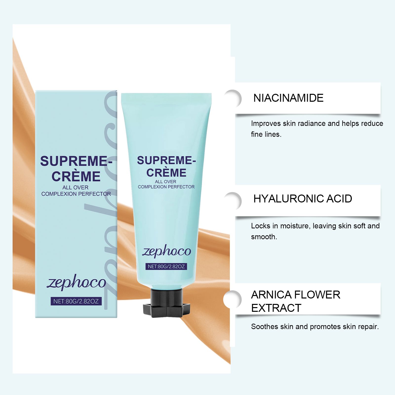 Concealer Cream For Face And Body Lightweight Coverage Hydrating Brightening Long Lasting Daily Makeup