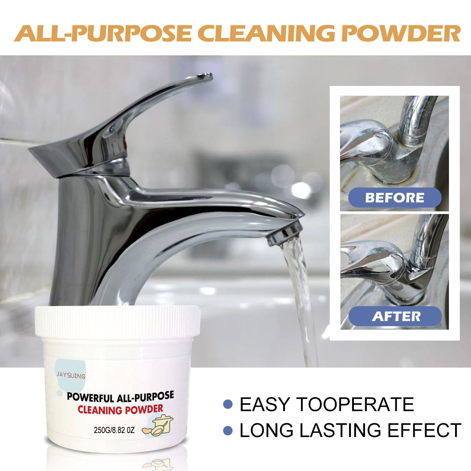 Multi Purpose Cleaning Powder For Kitchen Grease Rust And Stove Hood Cleaning