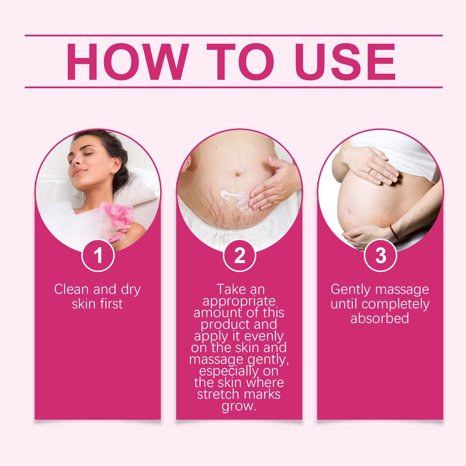 Body Skin Care Set With Grape Seed Coconut And Shea Butter For Stretch Mark Care