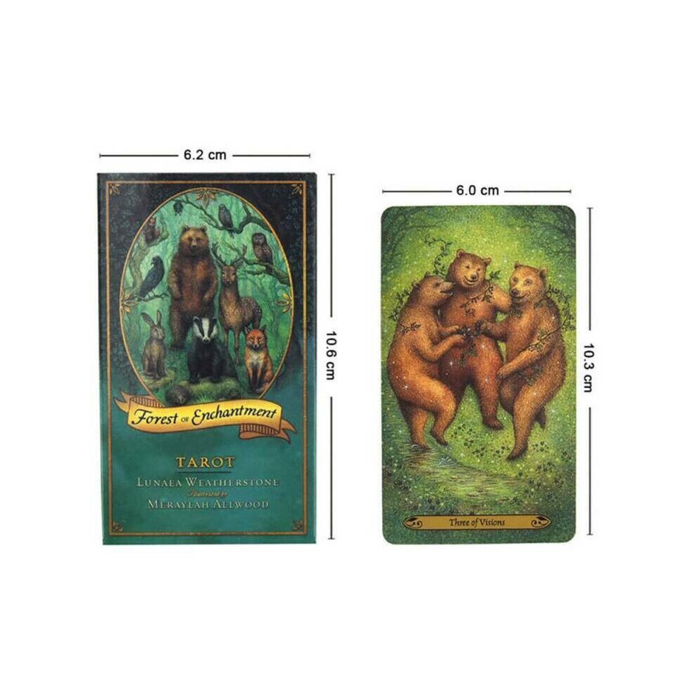 78 Cards Magic Oracle Card Forest Of Enchantment Read Fate Tarot Family Deck