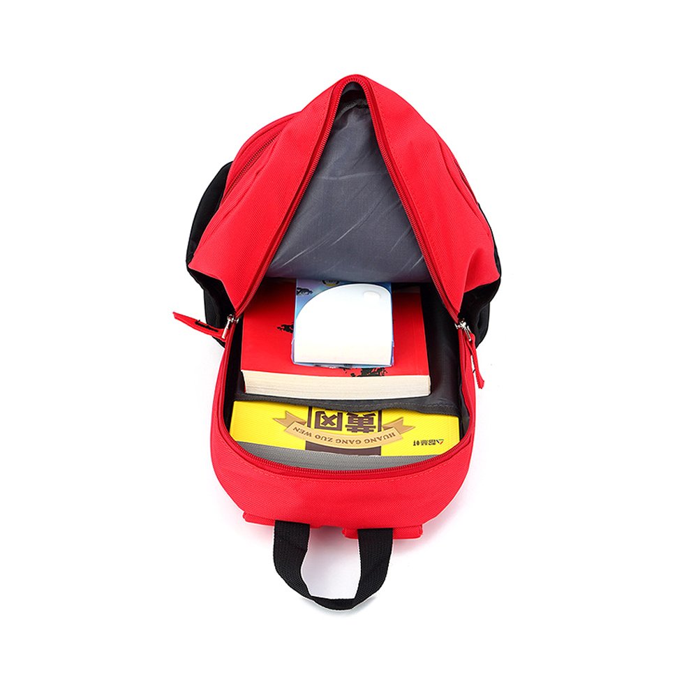 Kids Superhero Backpack Spiderman Superman School Book Bag Rucksack Back to School Rucksack Student Kindergarten Birthday Gift Iron Man Red