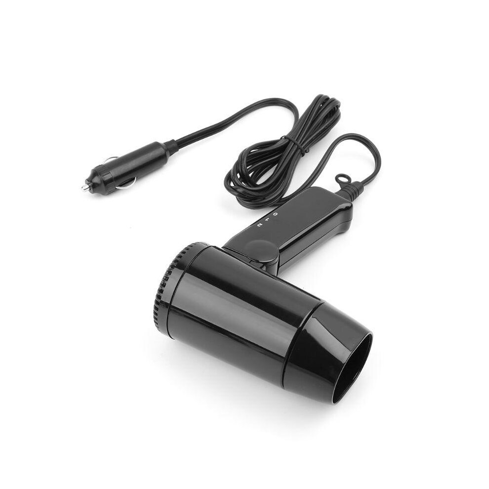 Portable 12V Hot And Cold Folding Camping Travel Car Styling Hair Dryer Window Defroster
