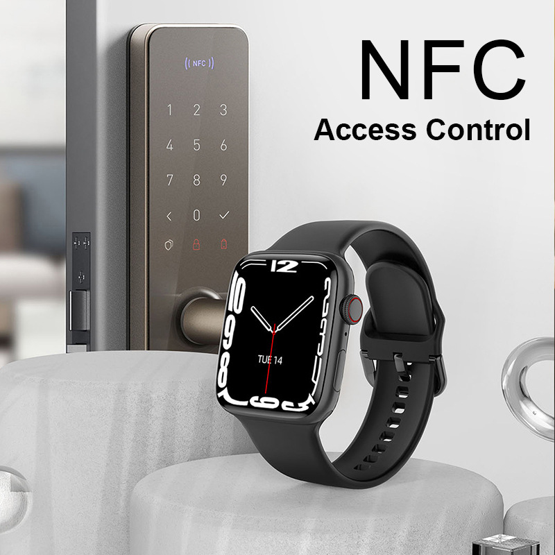 (Grey) NFC 1.9 inch Smart Watch Men Bluetooth Dial style 500+ Watch Faces