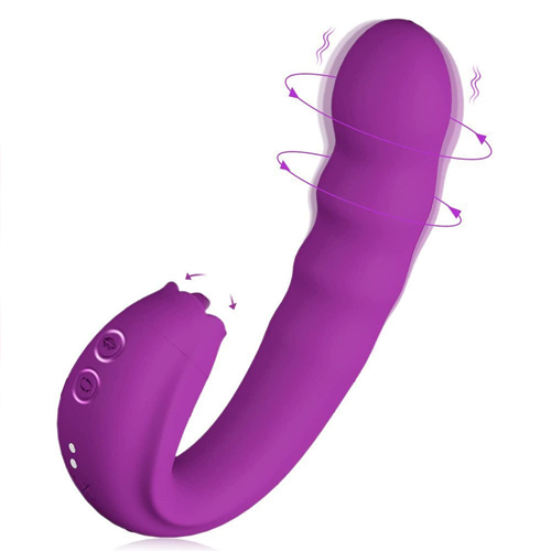 Licking Tongue Vibrators Sex Toy for Women Vibrating G-Spot Clitoris Stimulation Anal Vagina Nipple Adult Toys 3 Rotating Realistic Dildo