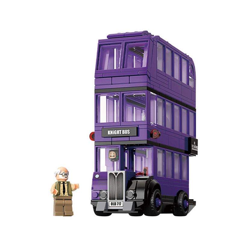 Harry Potter Knight Bus Toy Triple-decker Collectable Set With Minifigures Collectable Room Decor Accessory Set