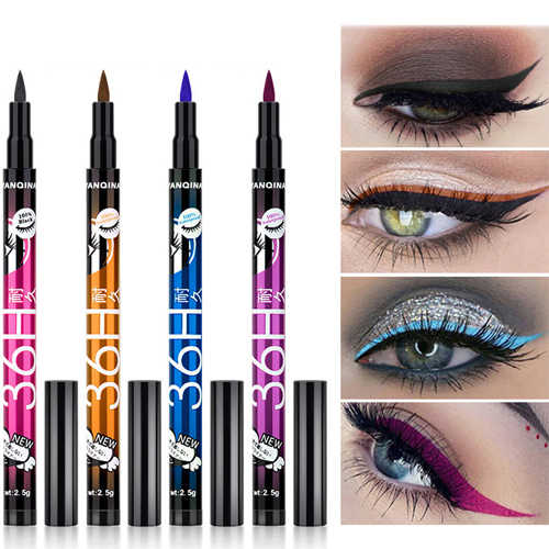 Liquid Eyeliner Pencil Eye Liner Pen Portable Quick Dry Waterproof 36 Hours Long-lasting Sweatproof No Blooming Cosmetics Beauty Makeup Tools