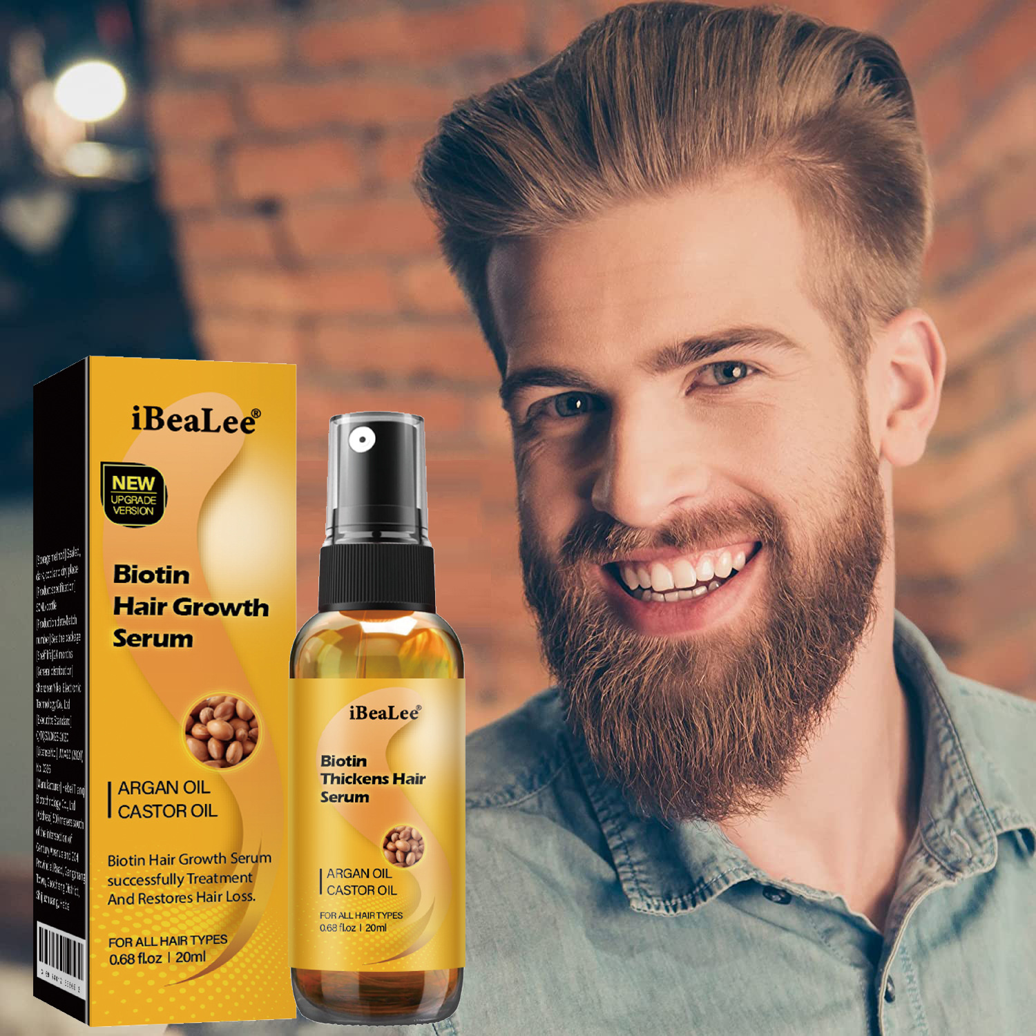 iBeaLee Hair Growth Serum Biotin Hair Loss Prevention Thinning Hair Treatment