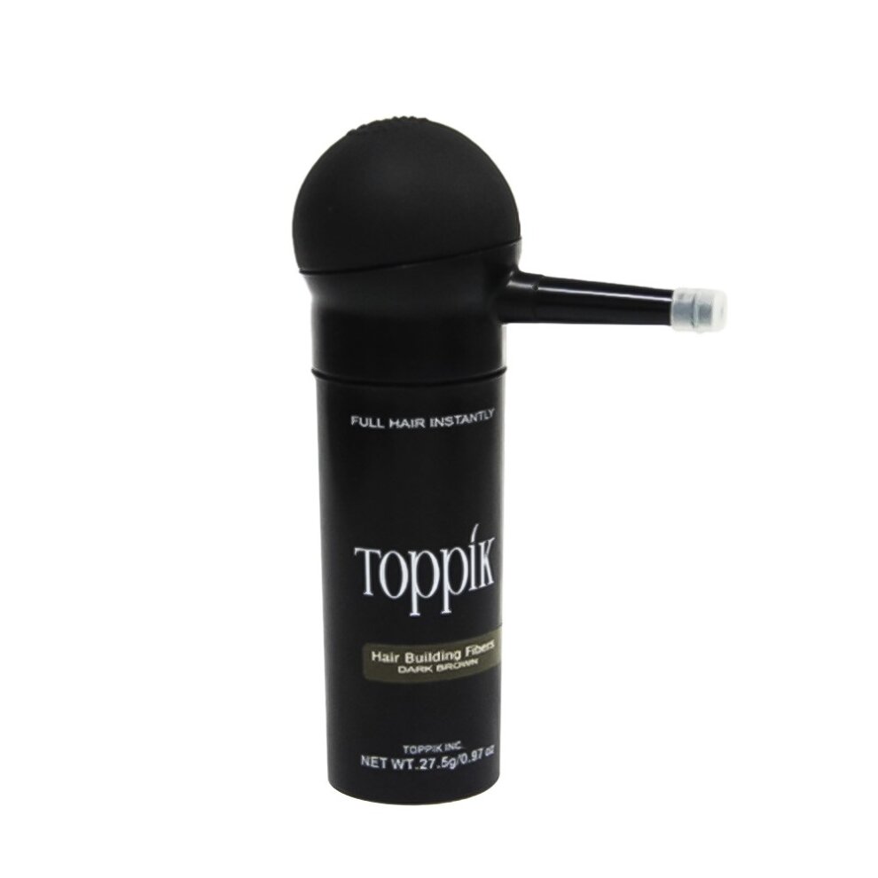(Black) Toppik Hair Building Fiber with Spray Applicator Toppik Fiberhold Spray 118ml