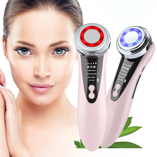LED Light Skin Rejuvenation Therapy Photon Device RF EMS Lifting Firming Beauty Face Massager