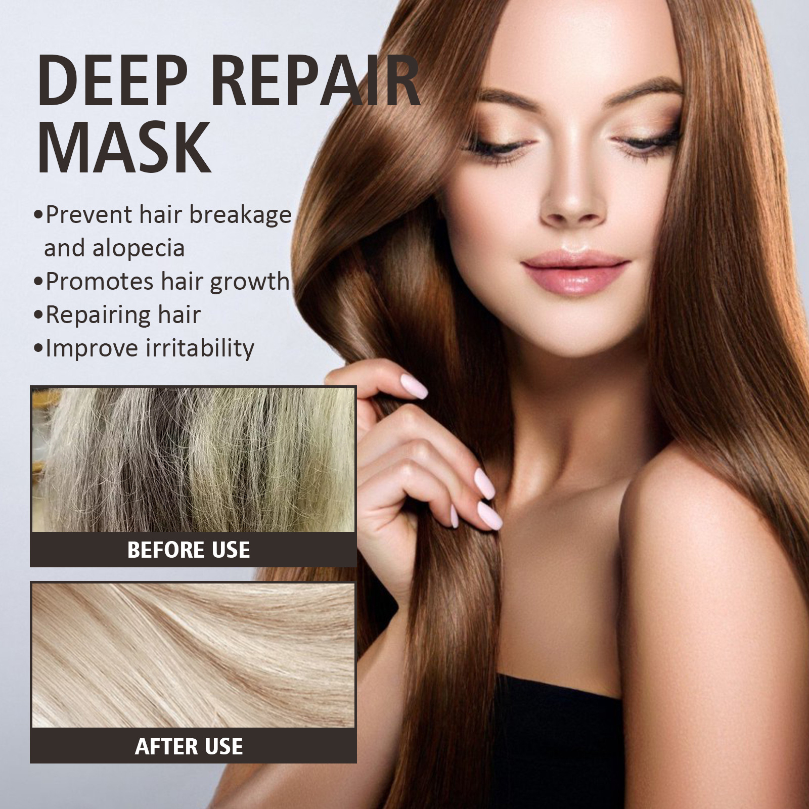 Keratin Repairing Hair Mask Moisturizing Damaged Repairing Mask Moisturizing and Anti Curling Strong Salon Curling and Nourishing Mask Hair Treat