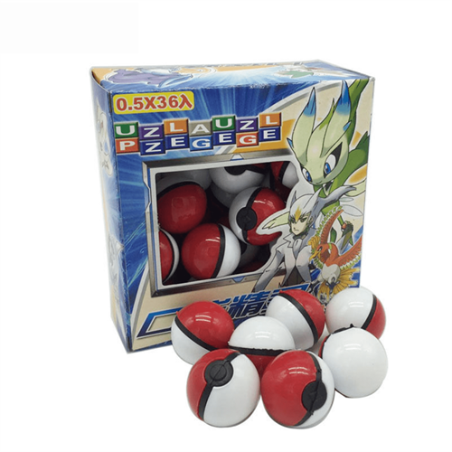 Pokemon Go Pokeball Pop-up Ball Anime Game Pocket Ball Mini Monsters Action Figure Toy Pikachu Charmander Squirtle Snorlax Series Model Doll 36pcs Set