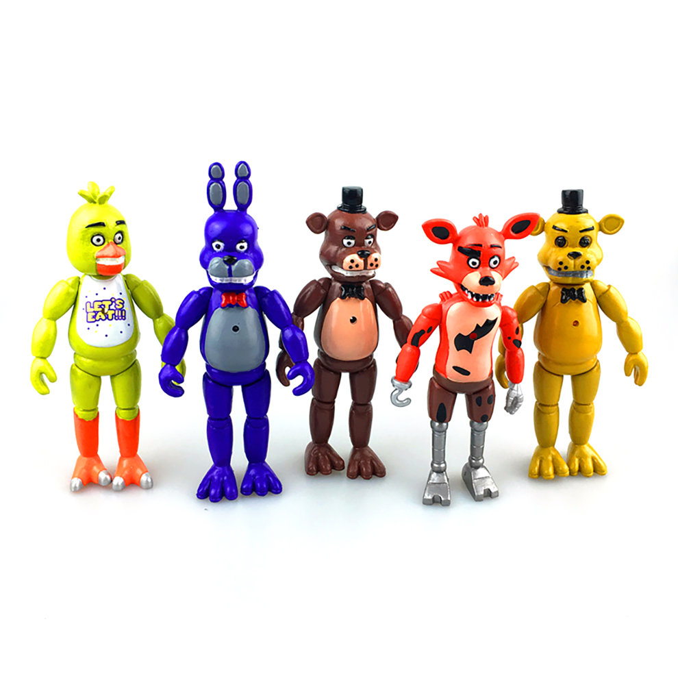 Five Nights At Freddys FNAF Action Figures Toys Gifts Doll PVC Collectible Toys 5Pcs Set