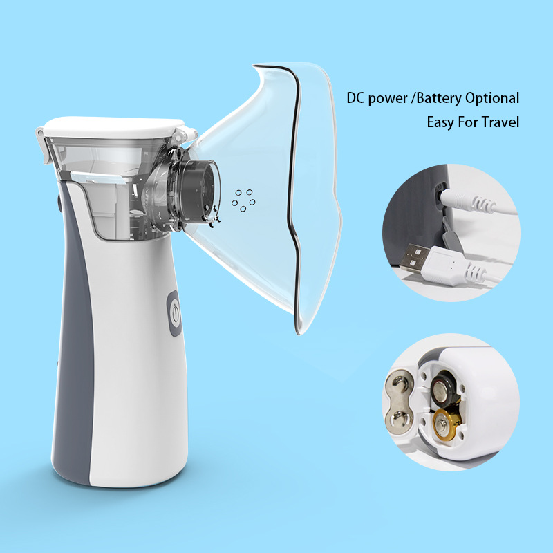Portable Mesh Nebulizer Ultrasonic Mini Handheld Atomizer Machine Household Nebuliser for Kids and Adults