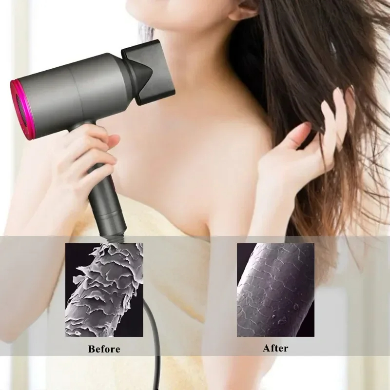 Powerful Negative Lon High Speed Blow Foldable Dryer Blue Light Home-appliance Professional Hair Dryer 2000W
