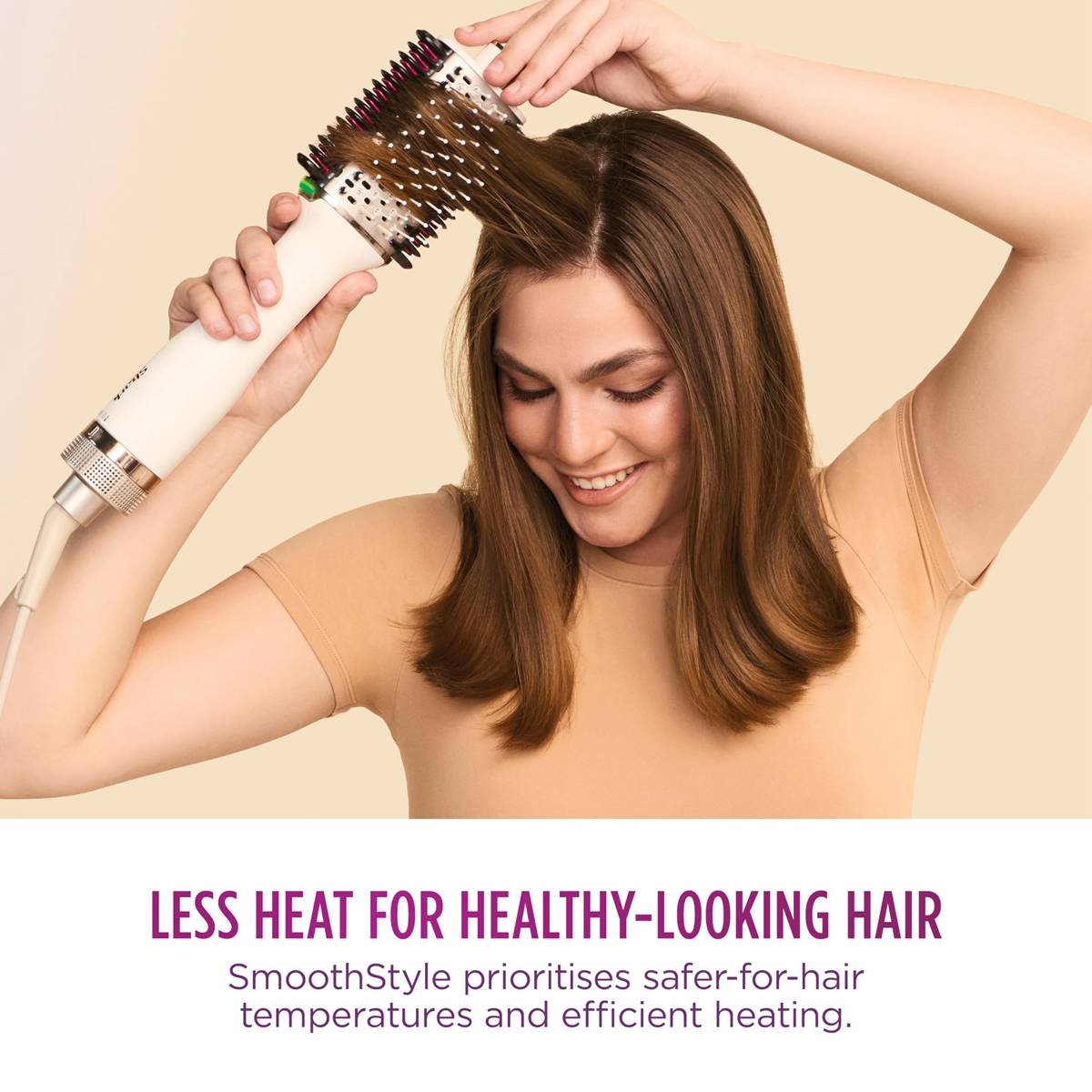 Shark Hair Straightener Hair Smooth Style Heated Comb + Blow Dryer Brush Wet & Dry Modes, Smoothing Hot Air Brush with 3 Temperatures
