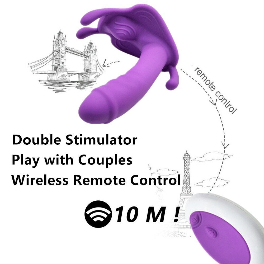 Remote Wearable Panties Dildo Vibrator G-Spot Massager Dildo Sex Toys Clitoris Thrusting Massager for Women Couple