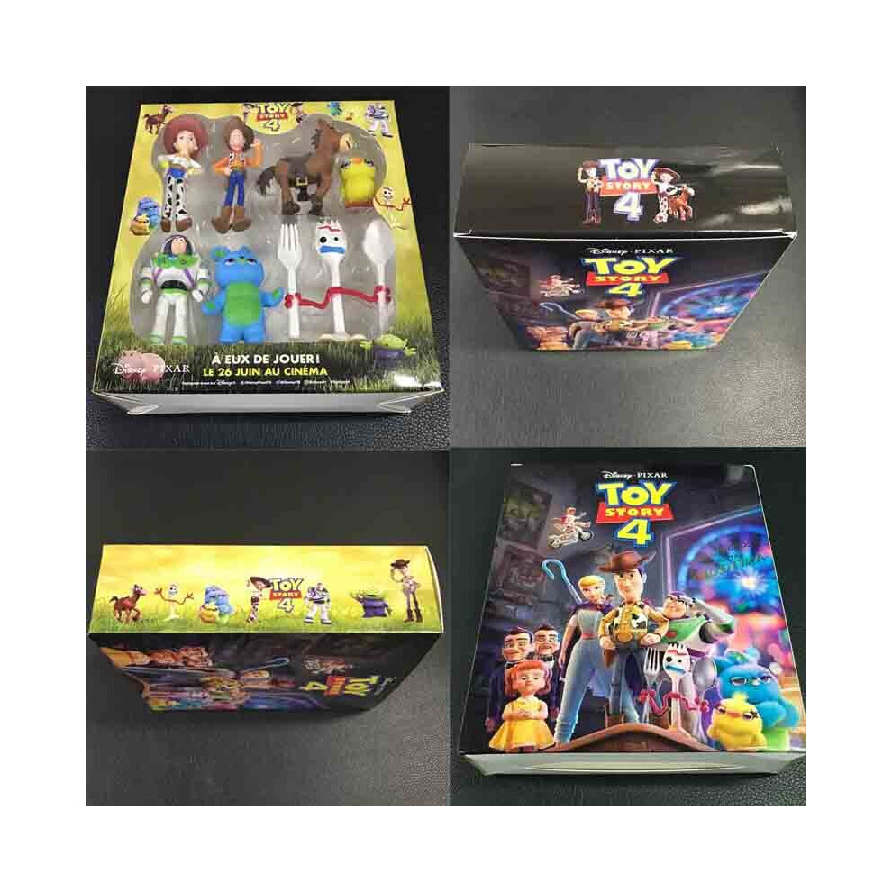 7PCS PIXAR ATOY STORY 4 WOODY JESSIE BUZZ FORKY ACTION FIGURE KID TOY