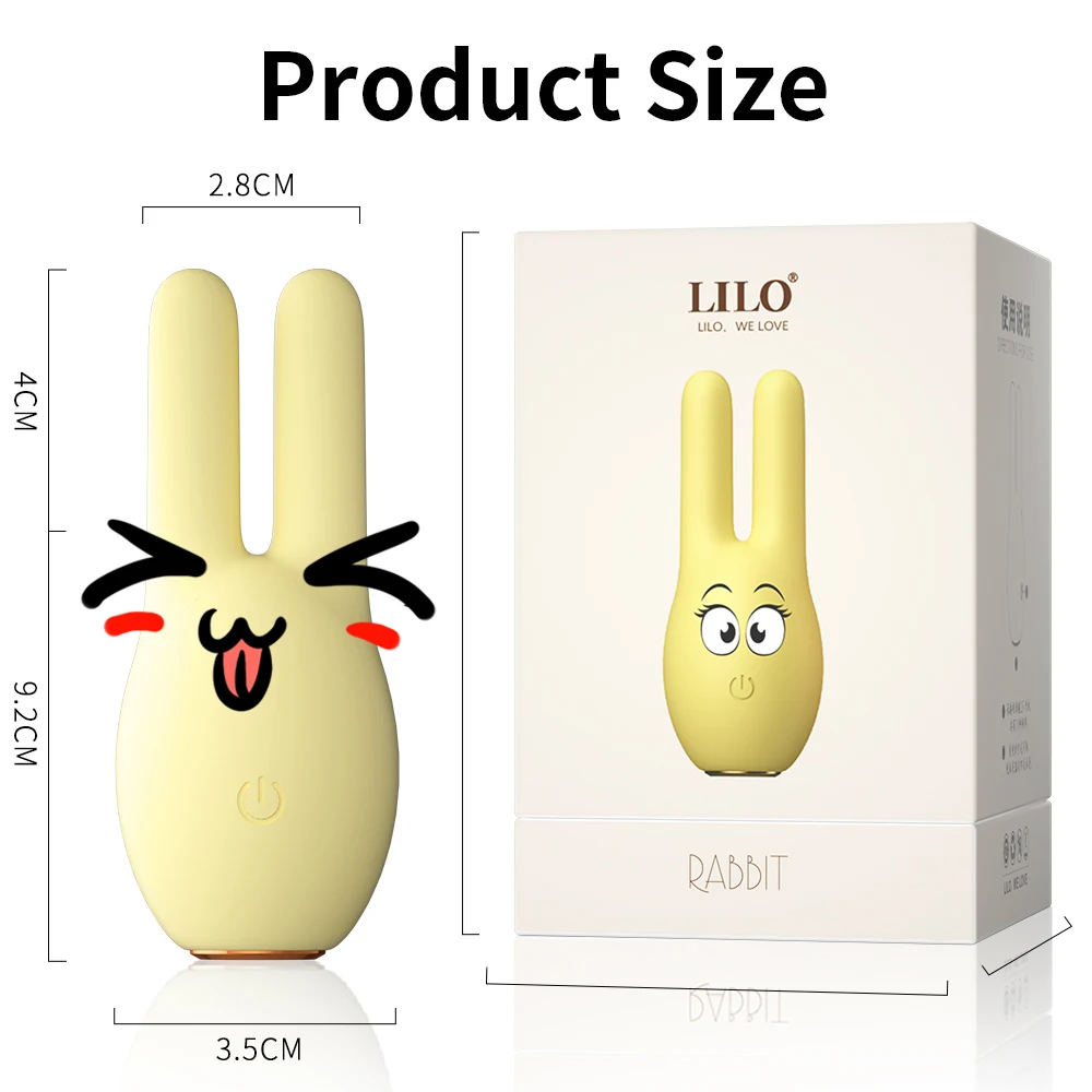 (Yellow Rabbit) Vibrating Love Egg Female Masturbator Vibration G Spot Nipple Stimulate Flirting Massager Adult Sexy Products Sex Toys for Women 10 Mode Cute Pet Series