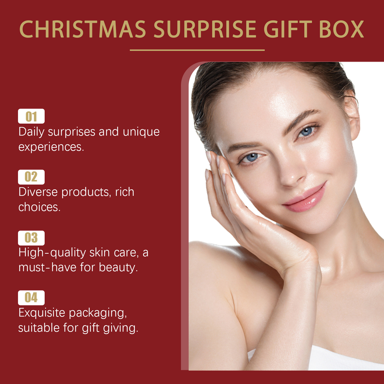 Christmas Advent Calendar Makeup Set 24 Days Countdown Calendar Beauty Face Skin Care Products Holiday Surprise Blind Box Birthday Xmas Gift Women Girls