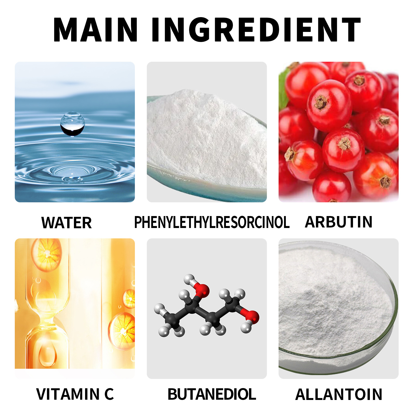 Vitamin C Whitening Freckles Serum Face Essence Remove Dark Spots Freckles Fade Melanin Nicotinamide Essence Brighten Lighten Moisturizing Facial Serum