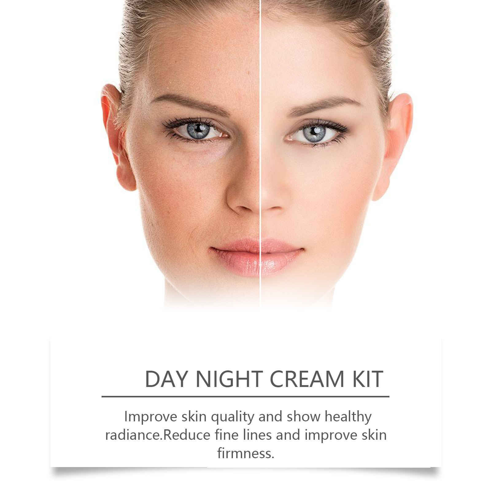 Jaysuing Day Night Cream Sets Shield Cream Moisturizing Skin Evening Cream Nourishing Face Cream Hydrating Firming Repairing Skin Cream