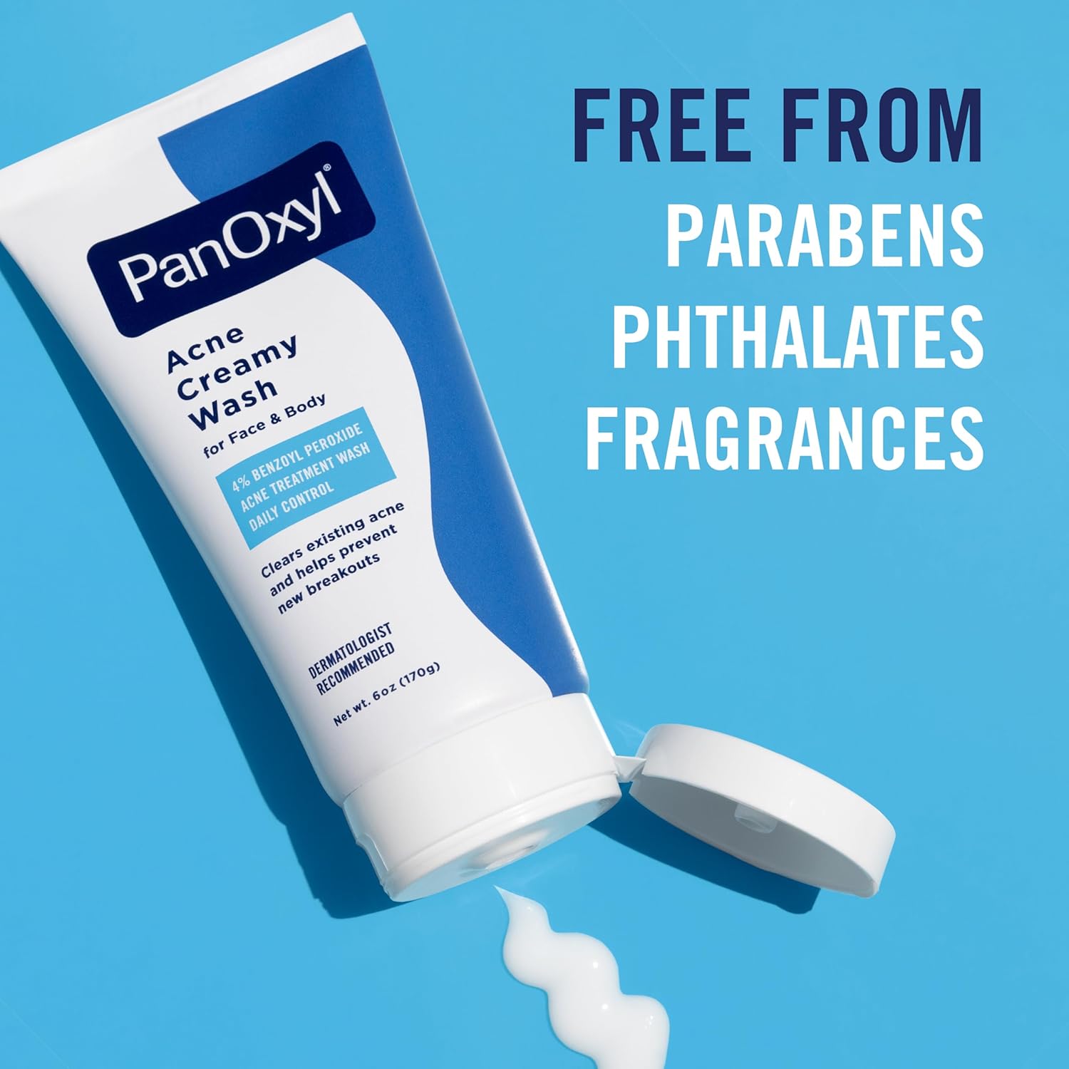 PanOxyl Acne Creamy Wash 4 Percent Benzoyl Peroxide 170g