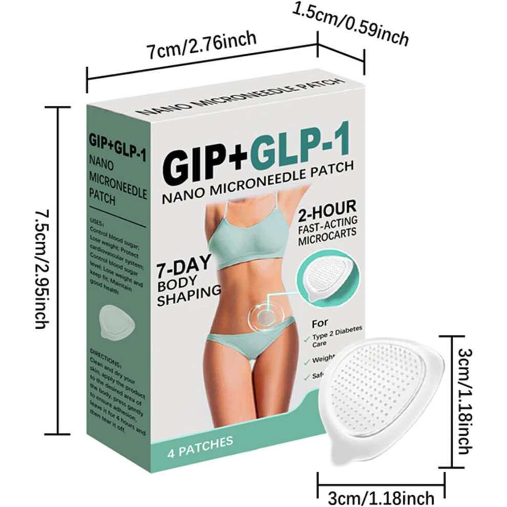 Nano Microneedle Patch Weight Loss Skin Care Thighs Abdomen Arms Moisturizing Firming Soothing Home Travel Women