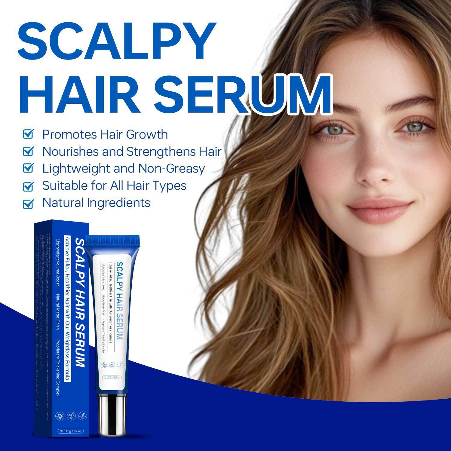 Scalp Hair Serum Nourishing Strengthening Revitalizing For Dry Scalp Thinning Hair Daily Root And Follicle Care Treatment 20g