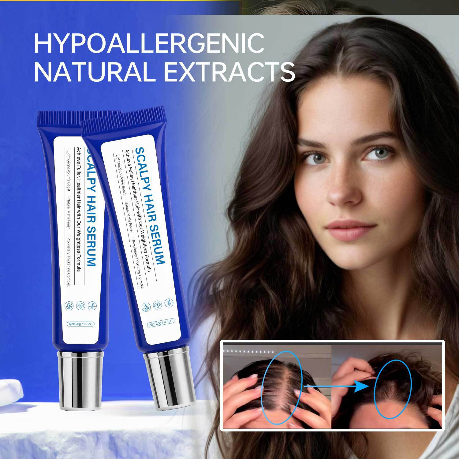Scalp Hair Serum Nourishing Strengthening Revitalizing For Dry Scalp Thinning Hair Daily Root And Follicle Care Treatment 20g