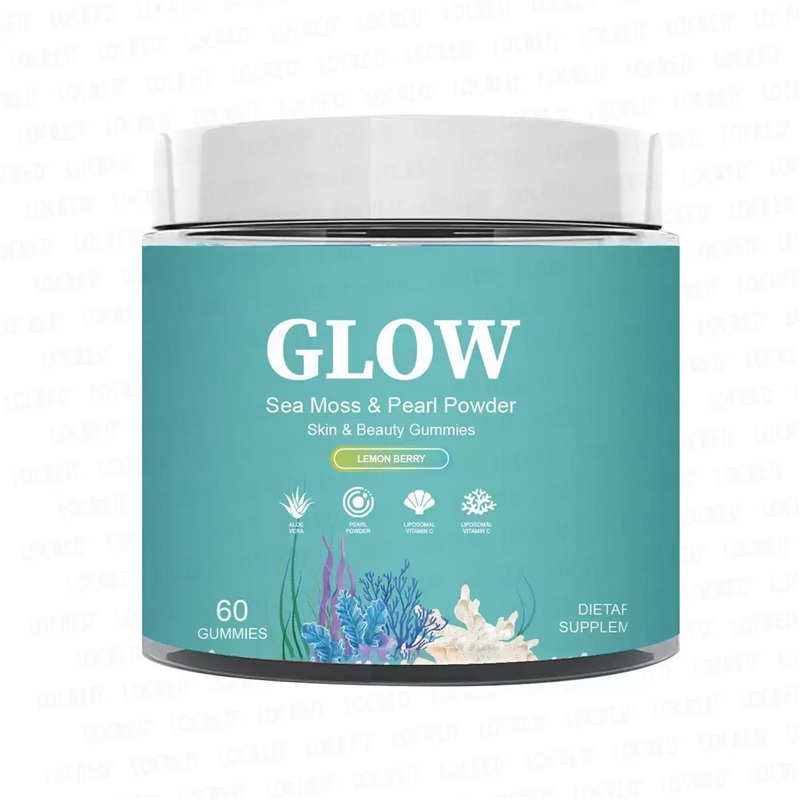 Seaweed Supplement Gummies Sea Moss&Pearl Powder Rich Mineral Skin Nourish Immune Boost Vegan Natural Fruit Taste Daily Nutrient Chewable Capsule Alternative