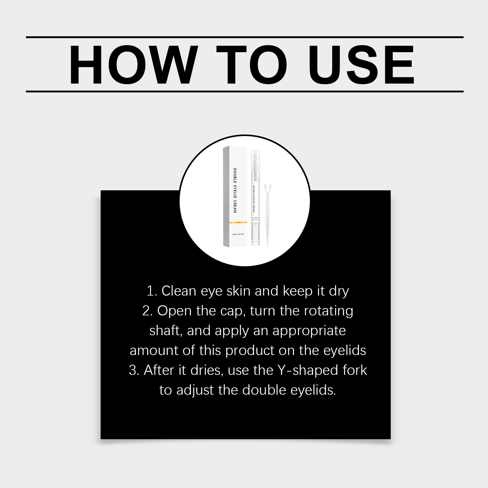 Double Eyelid Shaping Cream Light Film Easy Application No Makeup Marks Lift Eyelids Reshape Eye Contour