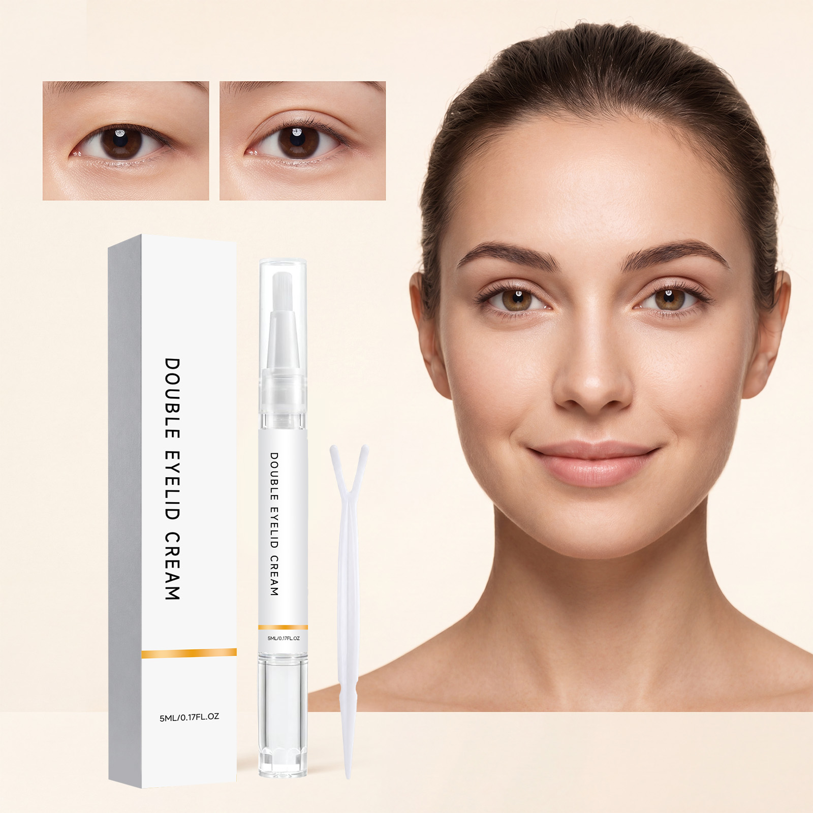Double Eyelid Shaping Cream Light Film Easy Application No Makeup Marks Lift Eyelids Reshape Eye Contour