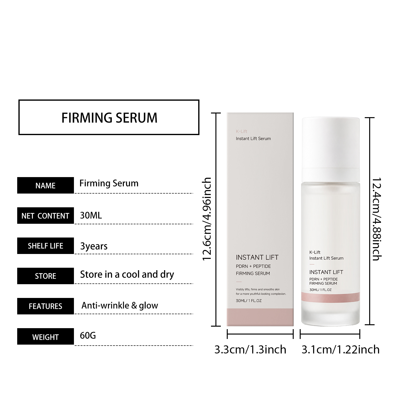 Firming Lifting Essence Liquid Deep Anti Aging Skin Care Facial Neck Body Tightening Elastic Revitalizing Daily Cosmetic