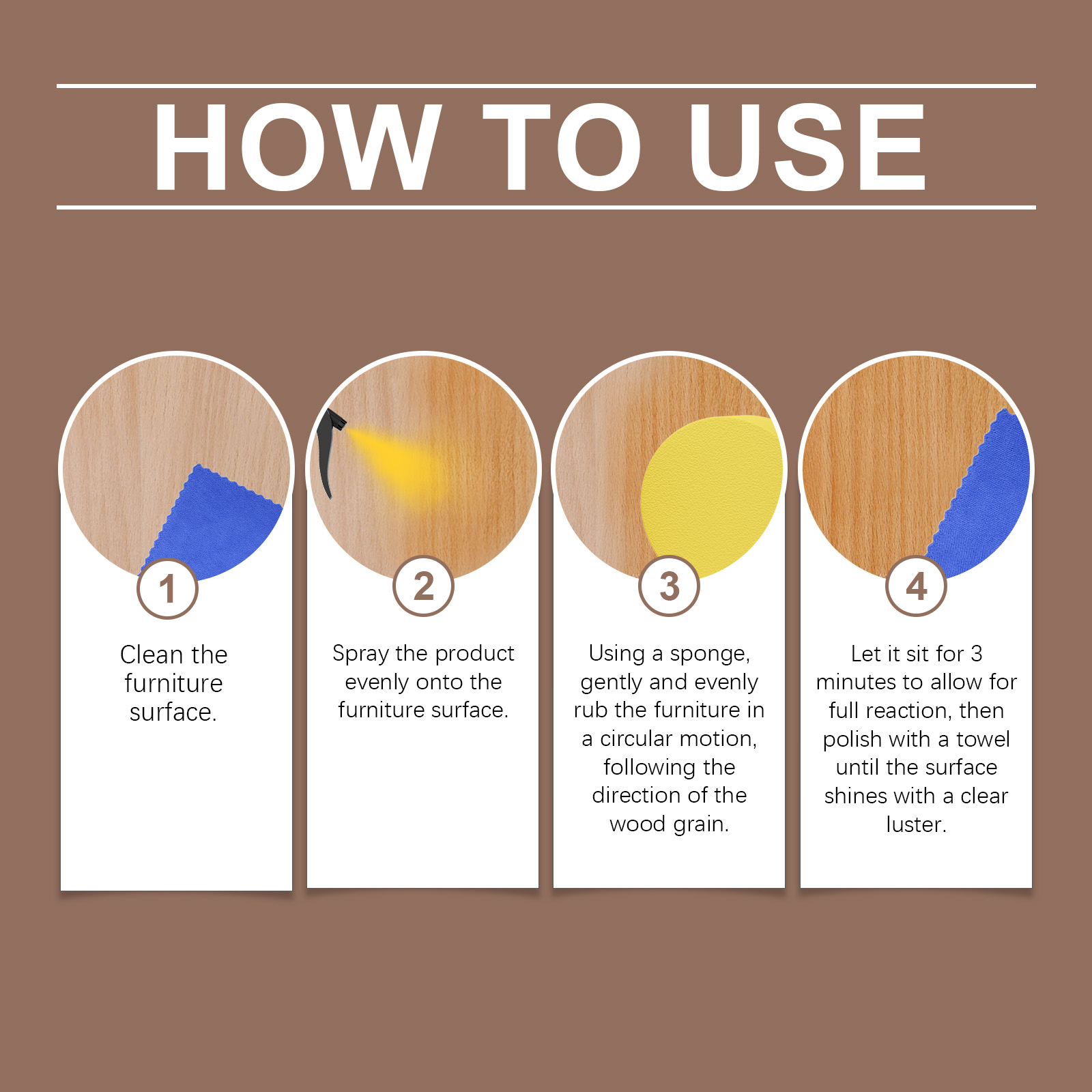 Beeswax Wood Furniture Care Polish Fix Tiny Scratches Mild Protect Brighten Wooden Surfaces All Timber Furnishings