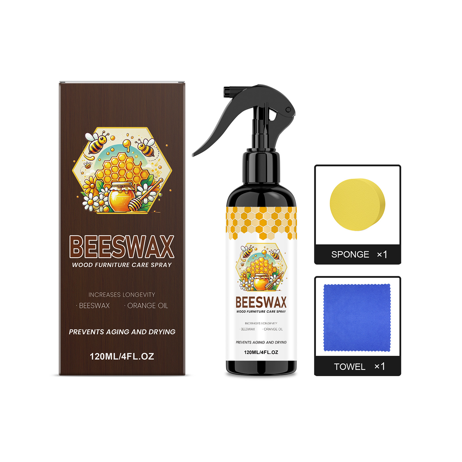 Beeswax Wood Furniture Care Polish Fix Tiny Scratches Mild Protect Brighten Wooden Surfaces All Timber Furnishings
