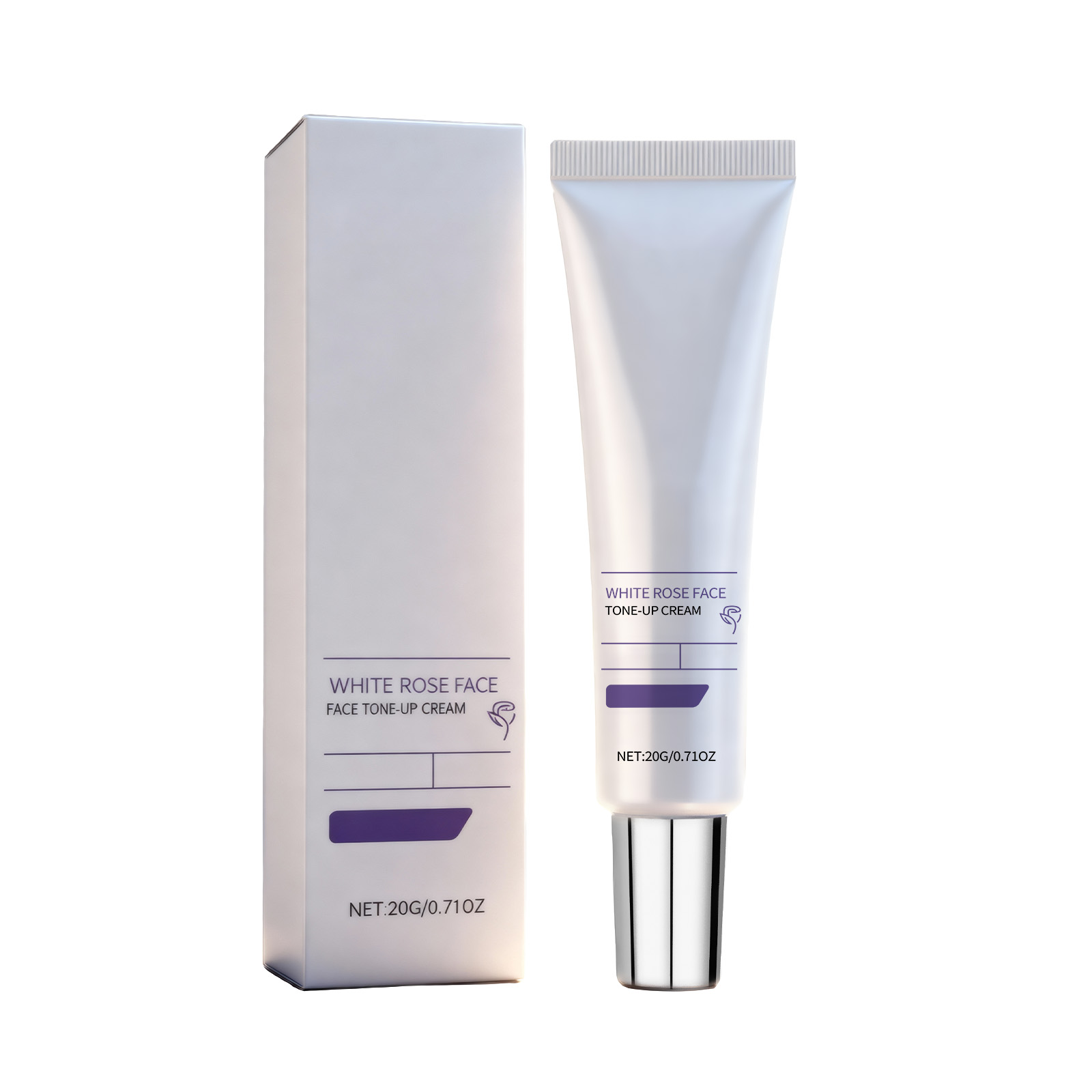 White Rose Light Hydrating Cream Mild Nourishing Soft Delicate Smooth Elastic For Facial Skin Care