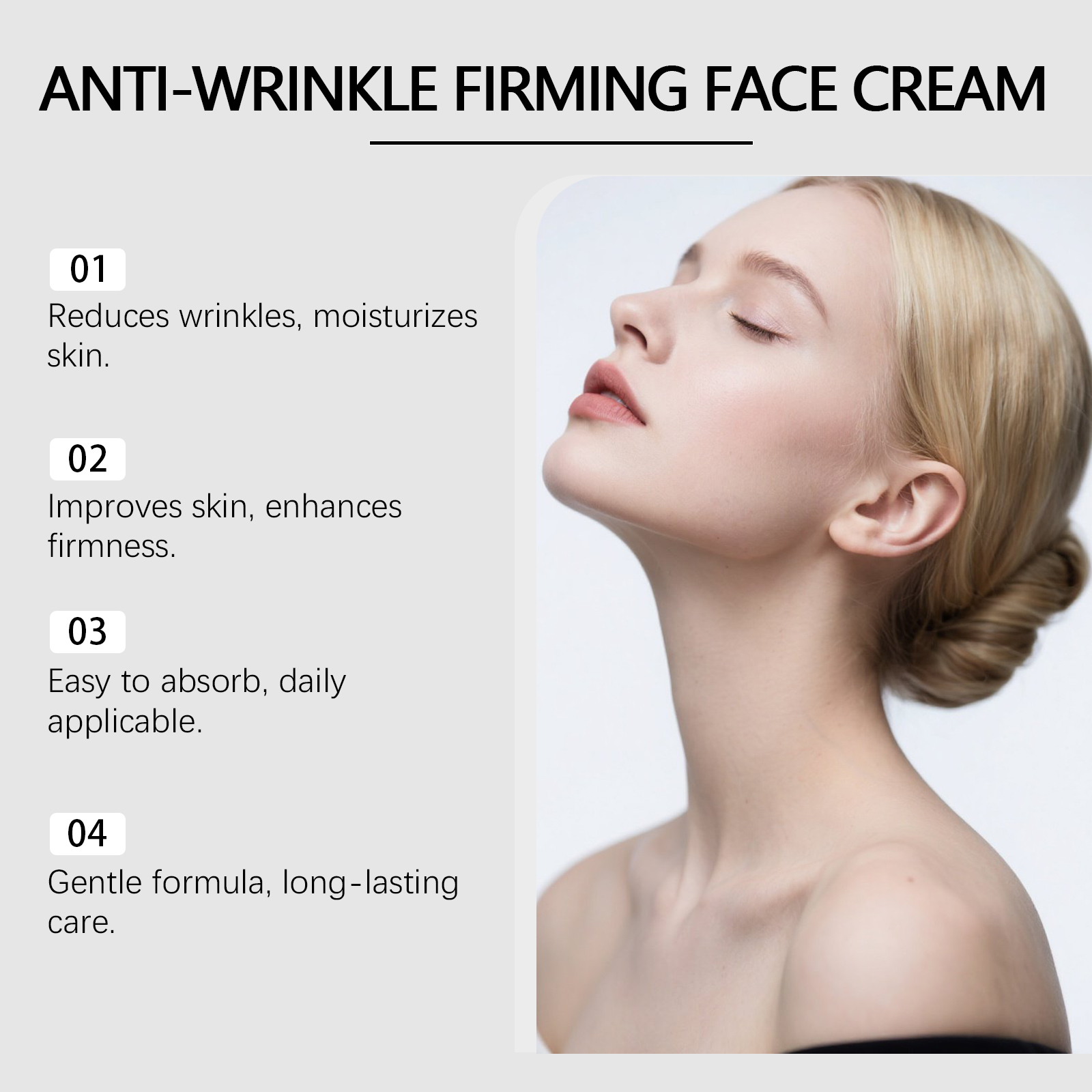 Facial Cream Mild Hydrating Moisturizing Elastic Delicate Light Silky Smooth Reduce Skin Lines For Face Skin