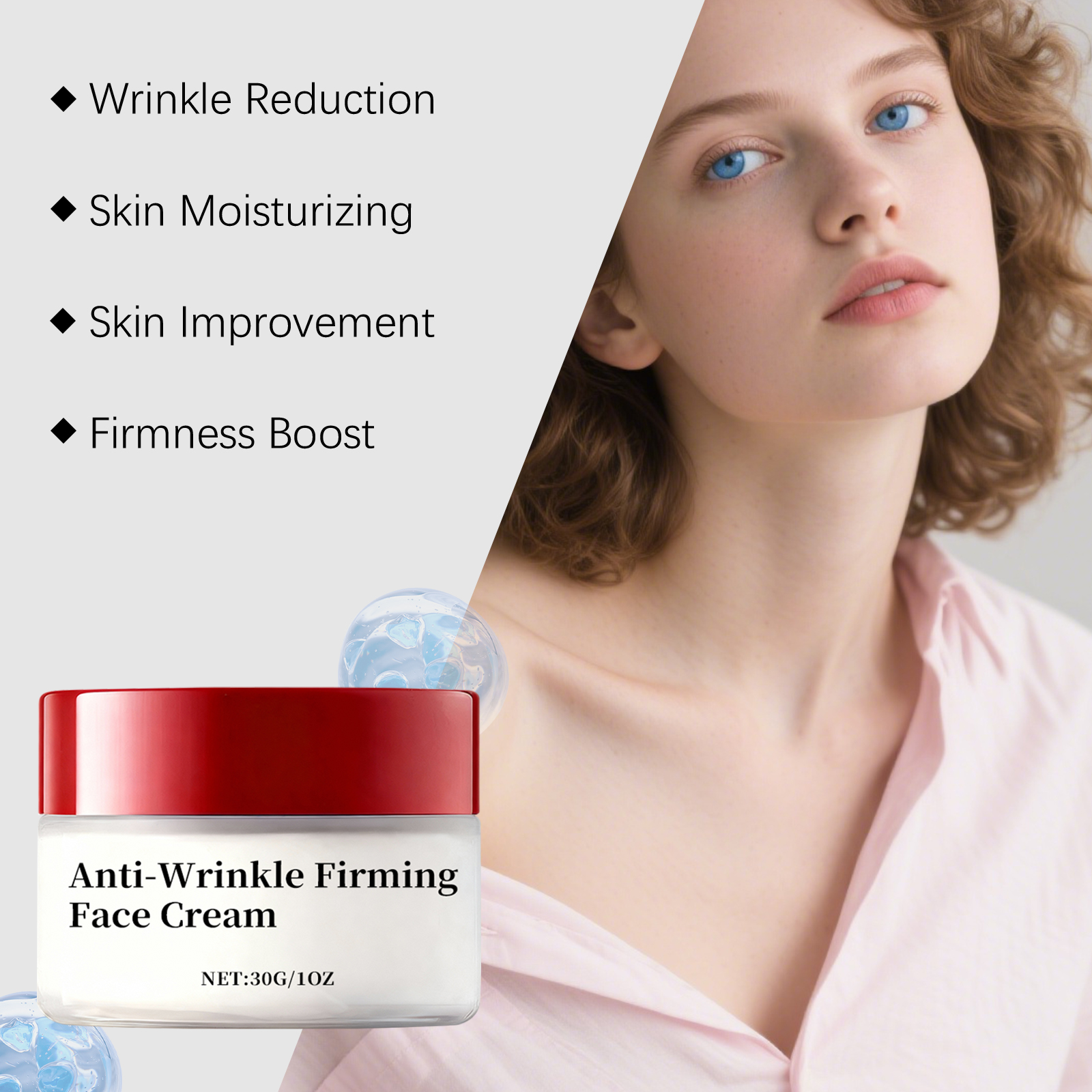 Facial Cream Mild Hydrating Moisturizing Elastic Delicate Light Silky Smooth Reduce Skin Lines For Face Skin