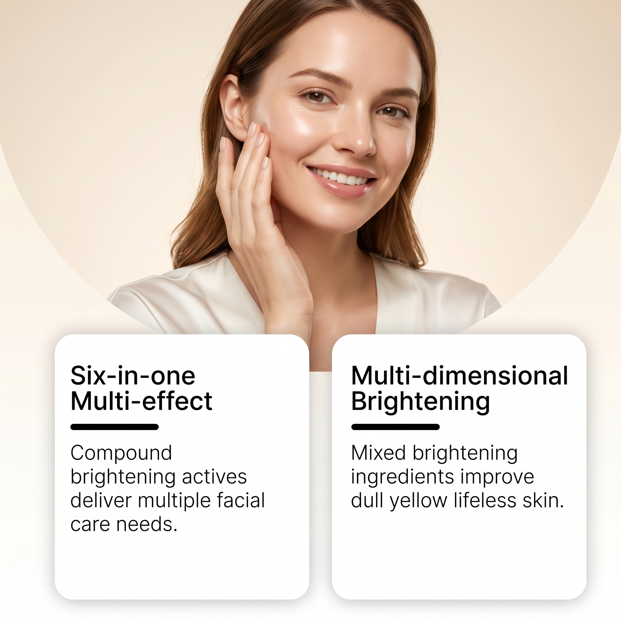 Facial Brightening Cream Multiple Nourishment Multidimensional Bright Even Pigment Mild Antioxidation Oral Care