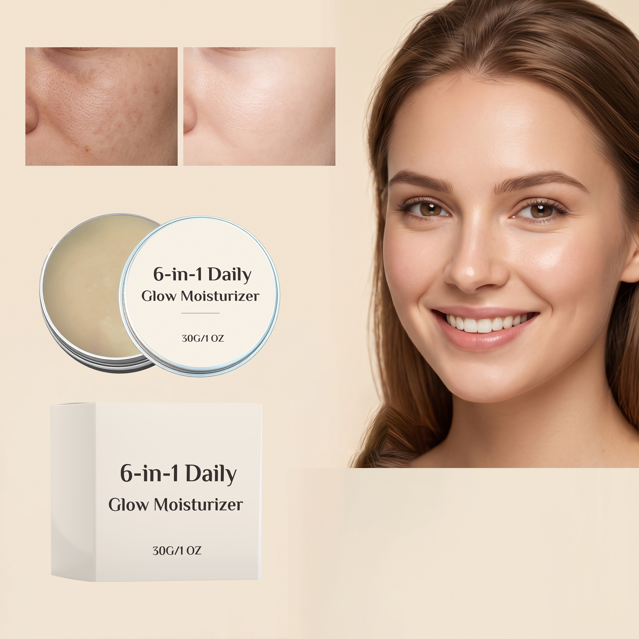 Facial Brightening Cream Multiple Nourishment Multidimensional Bright Even Pigment Mild Antioxidation Oral Care