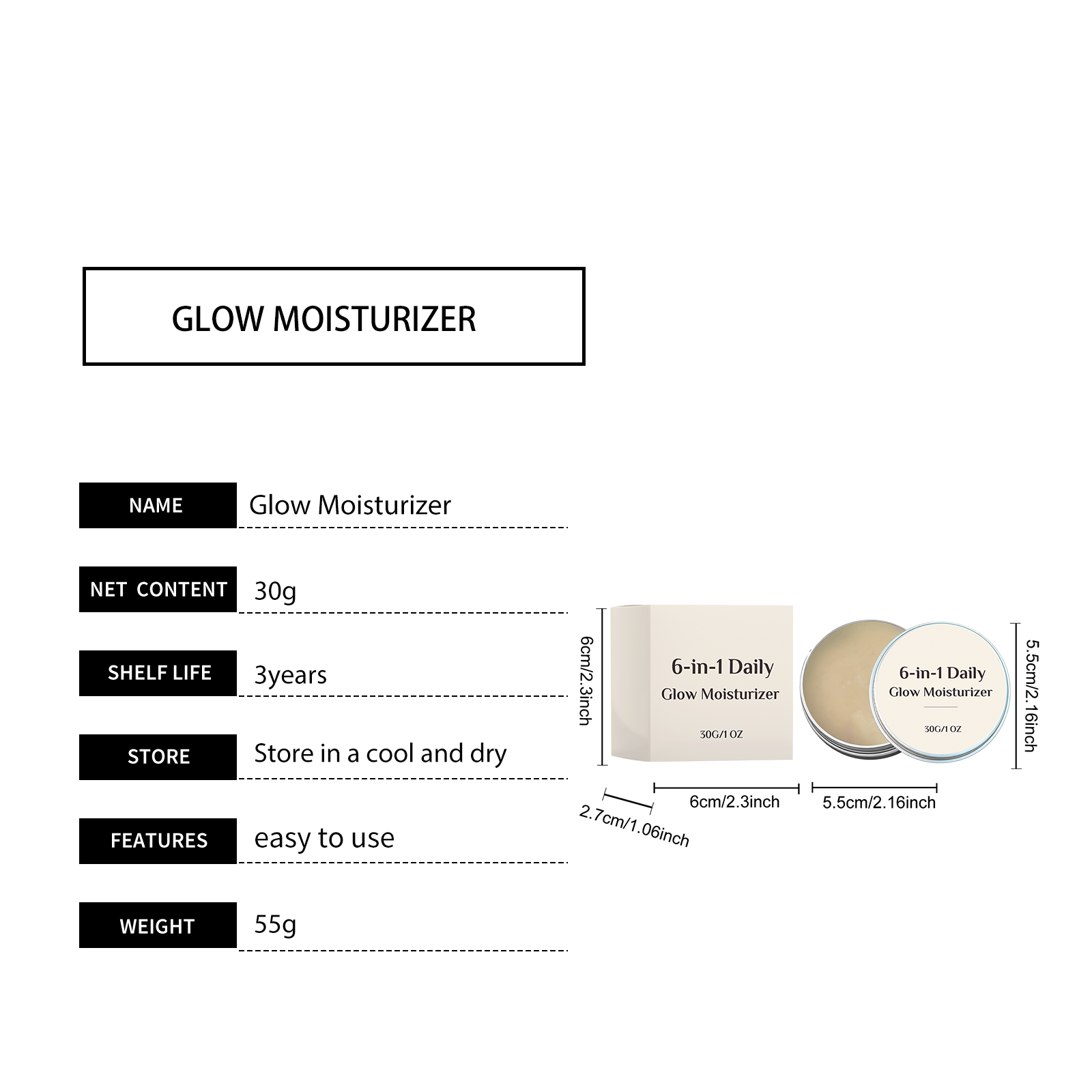 Facial Brightening Cream Multiple Nourishment Multidimensional Bright Even Pigment Mild Antioxidation Oral Care