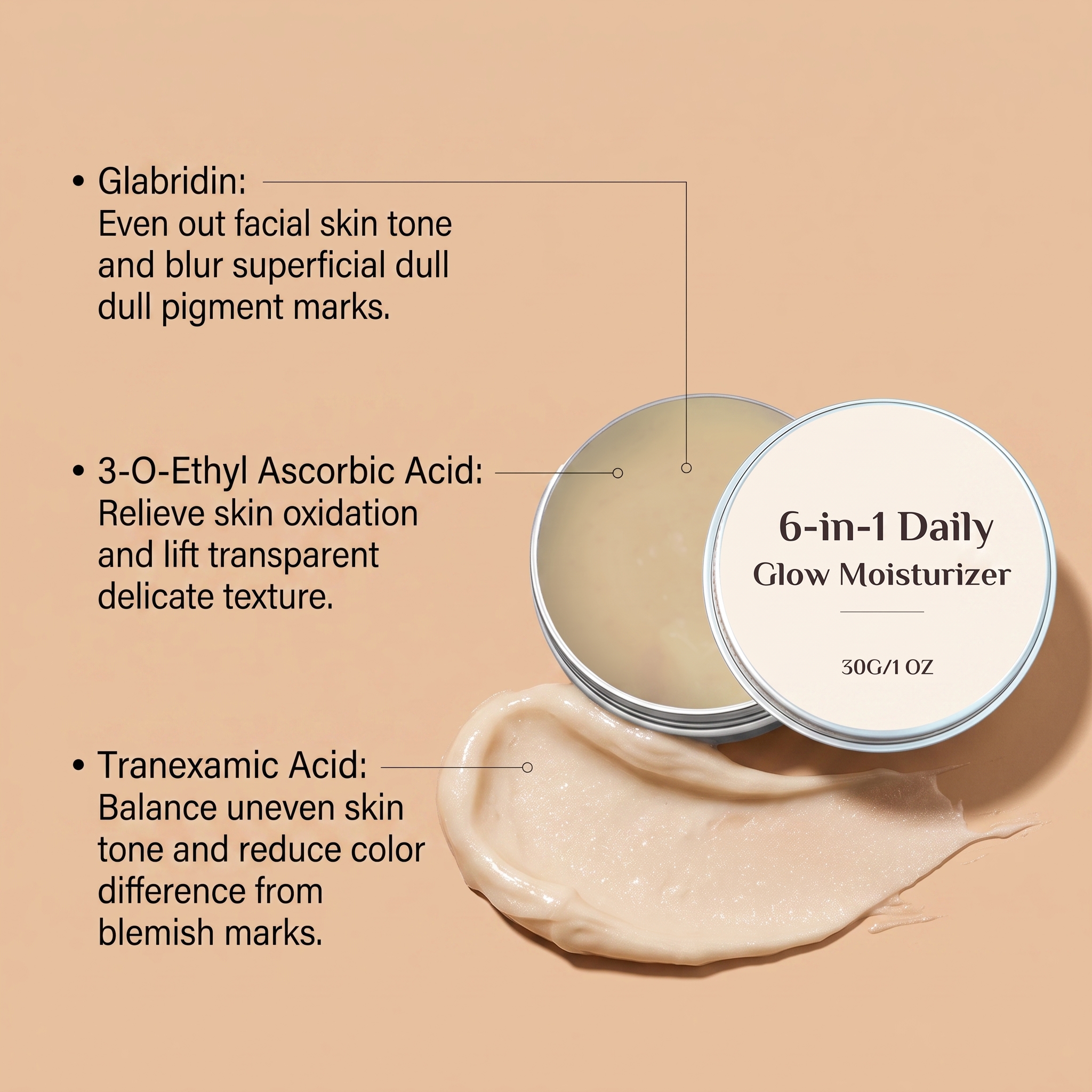 Facial Brightening Cream Multiple Nourishment Multidimensional Bright Even Pigment Mild Antioxidation Oral Care