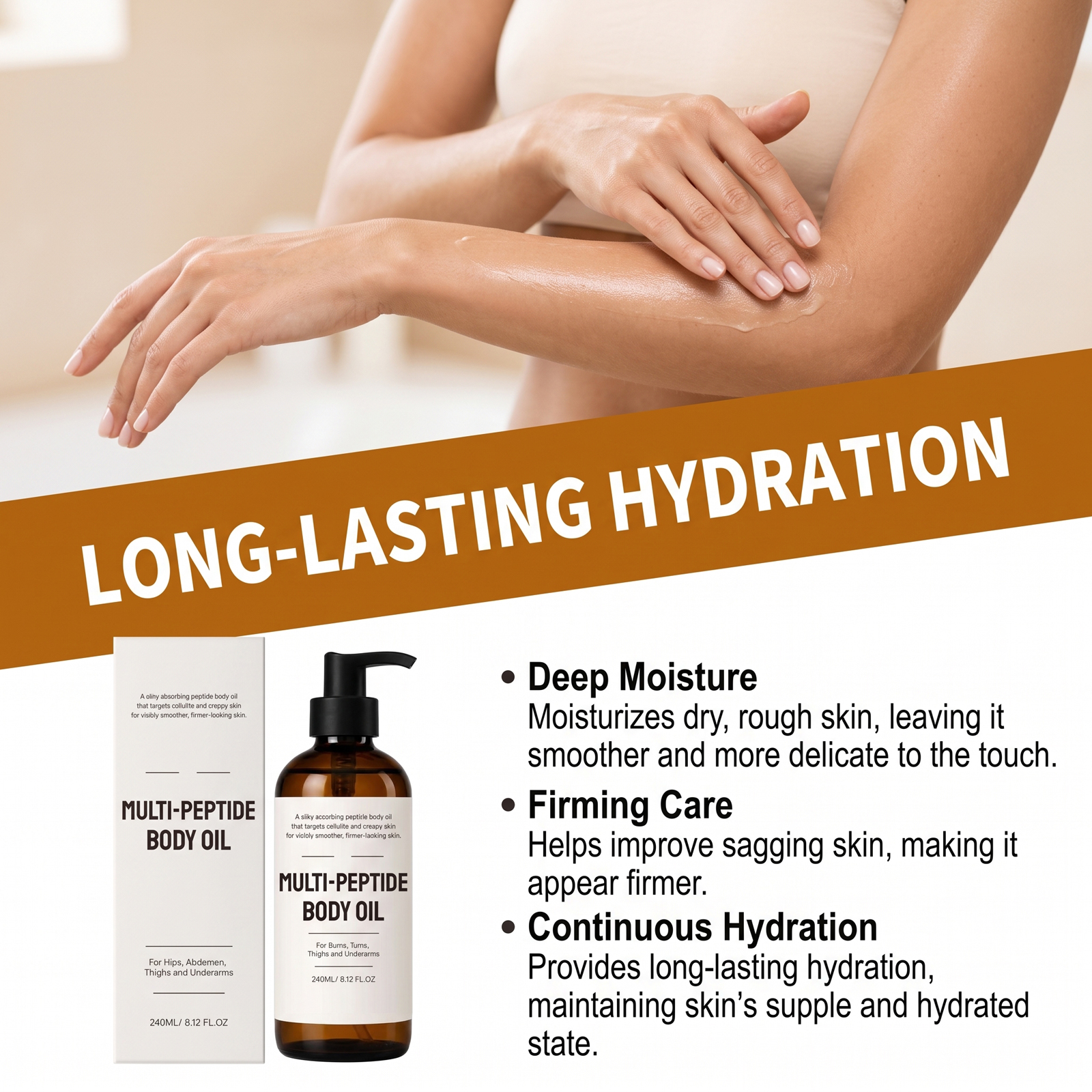 Moisturizing Body Essential Oil Delicate Silky Hydrate Skin Refreshing Non Greasy Daily Massage Body Care