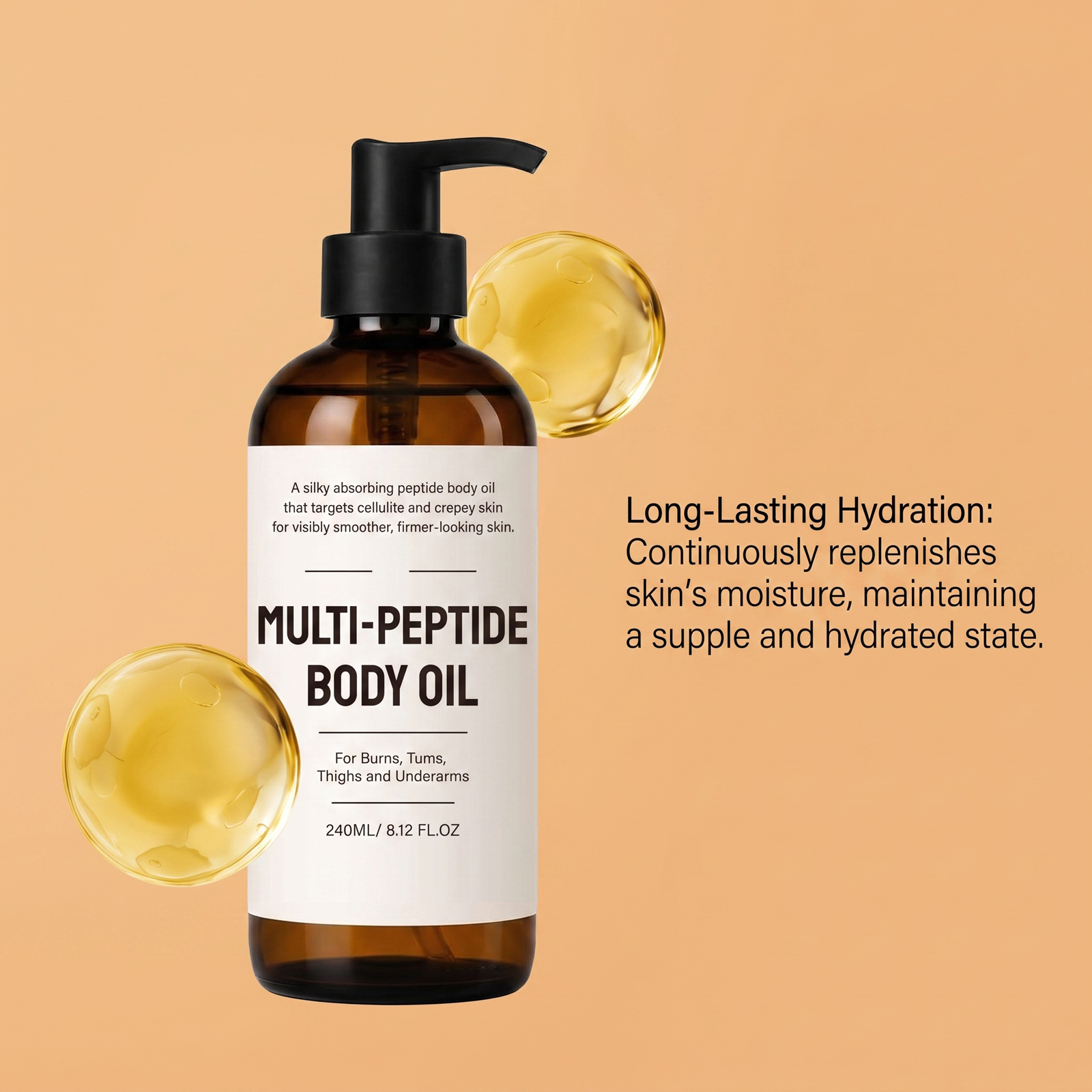 Moisturizing Body Essential Oil Delicate Silky Hydrate Skin Refreshing Non Greasy Daily Massage Body Care