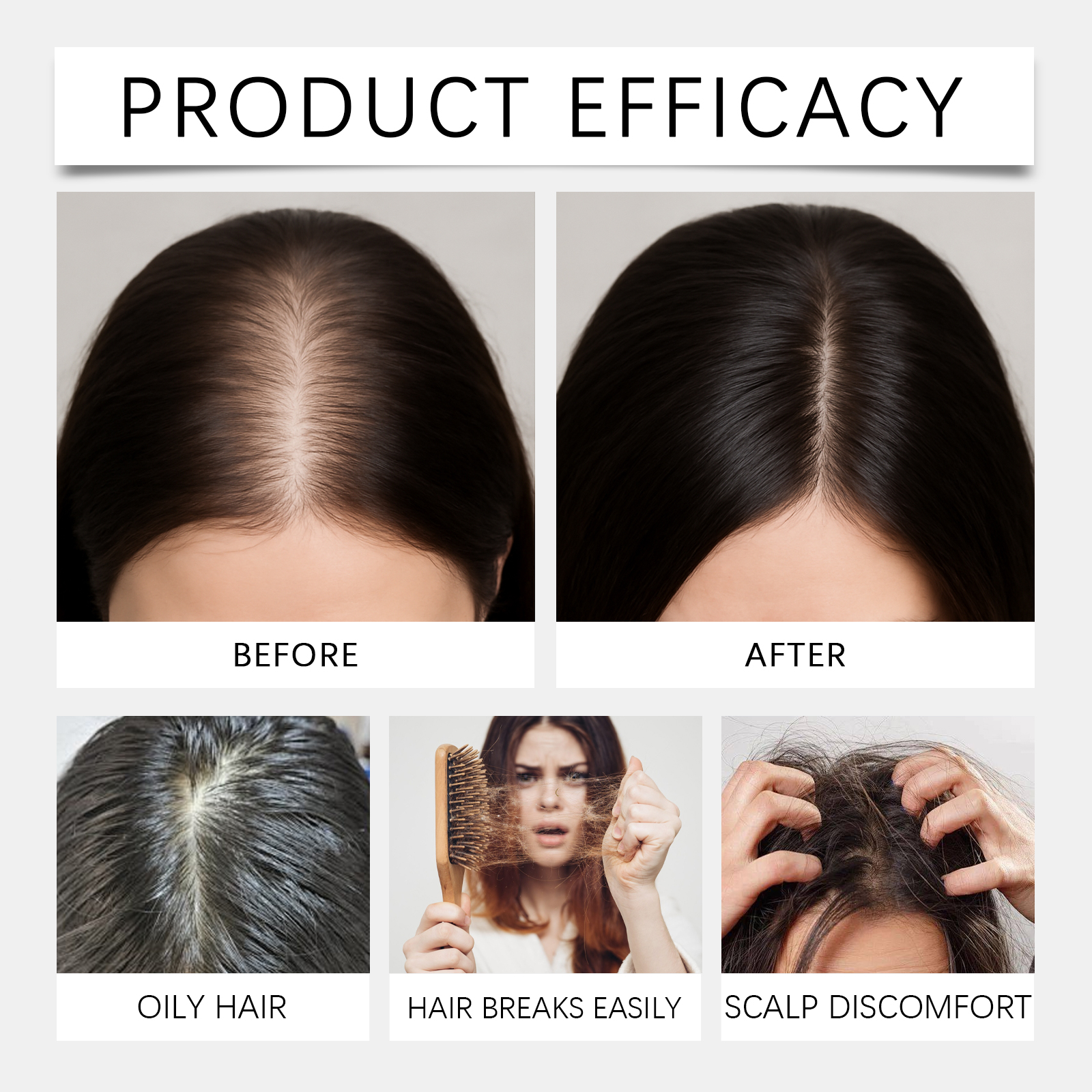 Mild Oil Control Hydrating Fluffy Hair Clean Soft Smooth Fresh Fragrance Shampoo Care