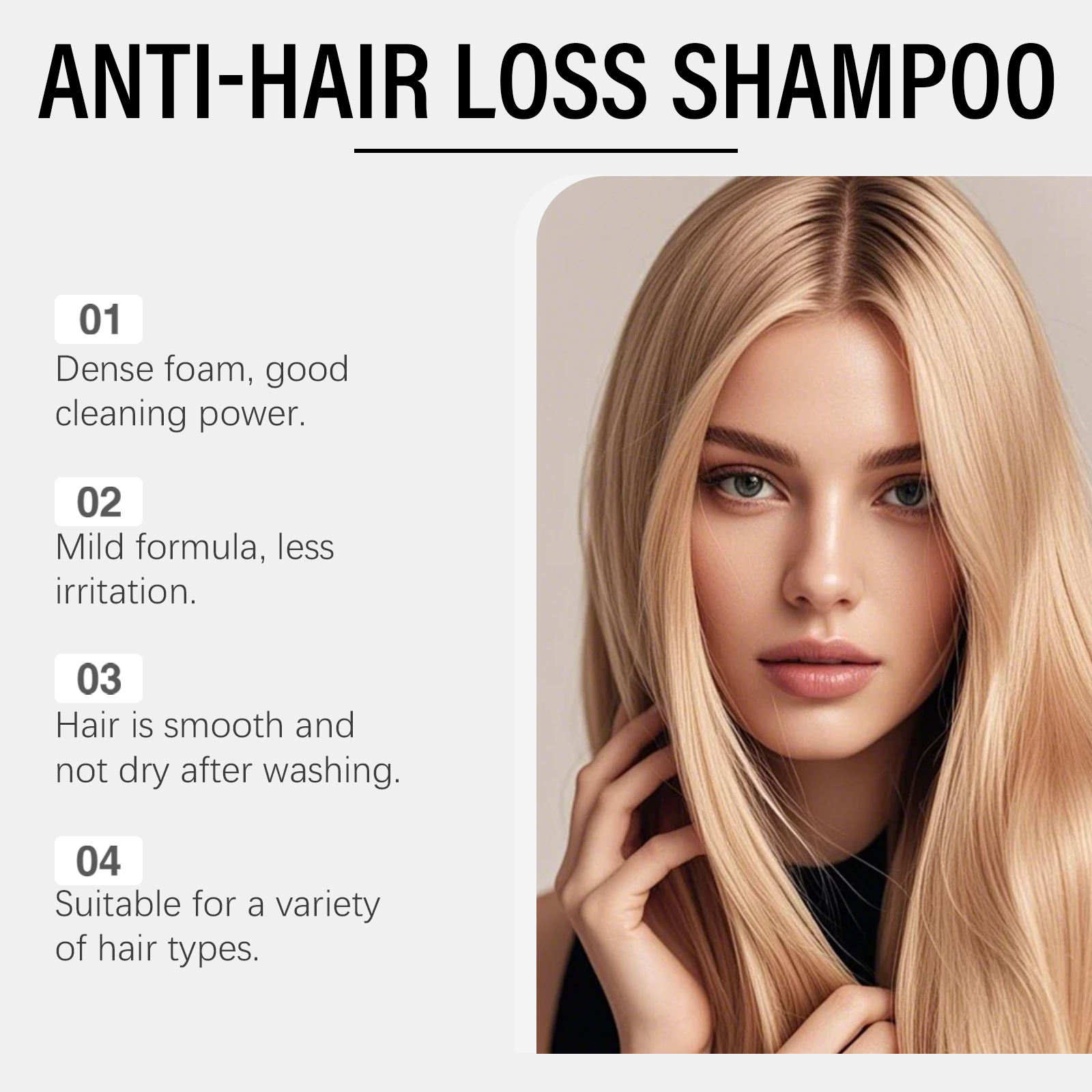 Mild Oil Control Hydrating Fluffy Hair Clean Soft Smooth Fresh Fragrance Shampoo Care
