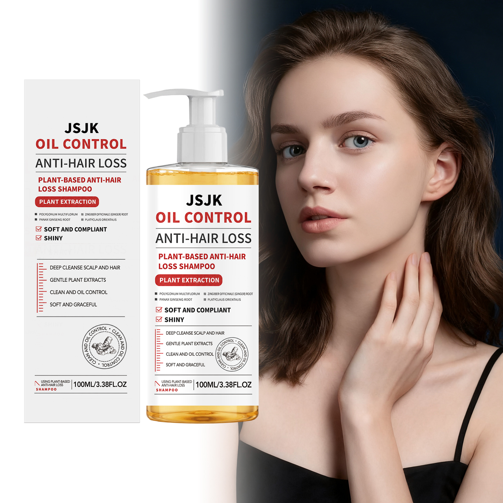 Mild Oil Control Hydrating Fluffy Hair Clean Soft Smooth Fresh Fragrance Shampoo Care